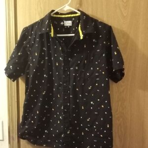 Lifted Research Group LRG Geometric Mens Black  Small 80's Vibe Vintage Style